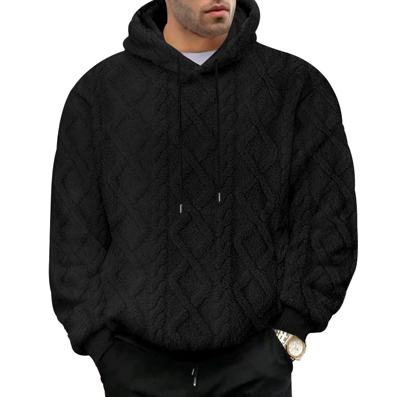 Heren Hoodie Dubbelzijdig Velours Sportief Casual 1