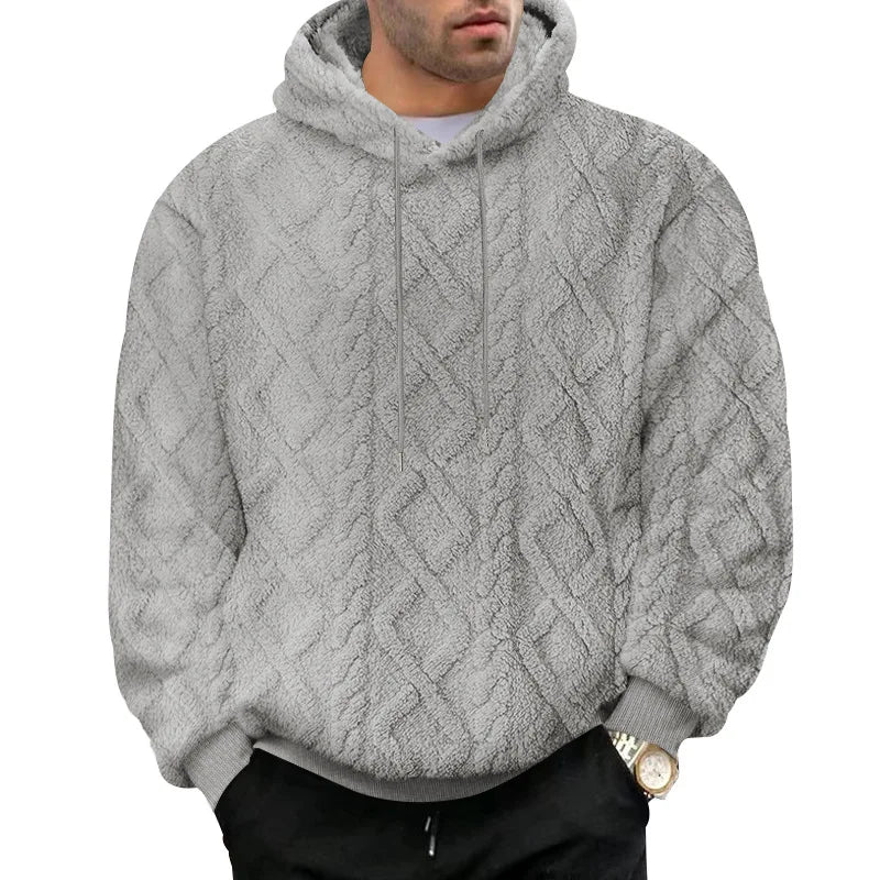 Heren Hoodie Dubbelzijdig Velours Sportief Casual 2