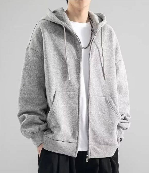 Heren Hoodie Sweatshirt Met Volledige Rits 4