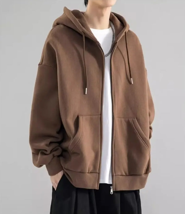 Heren Hoodie Sweatshirt Met Volledige Rits 5