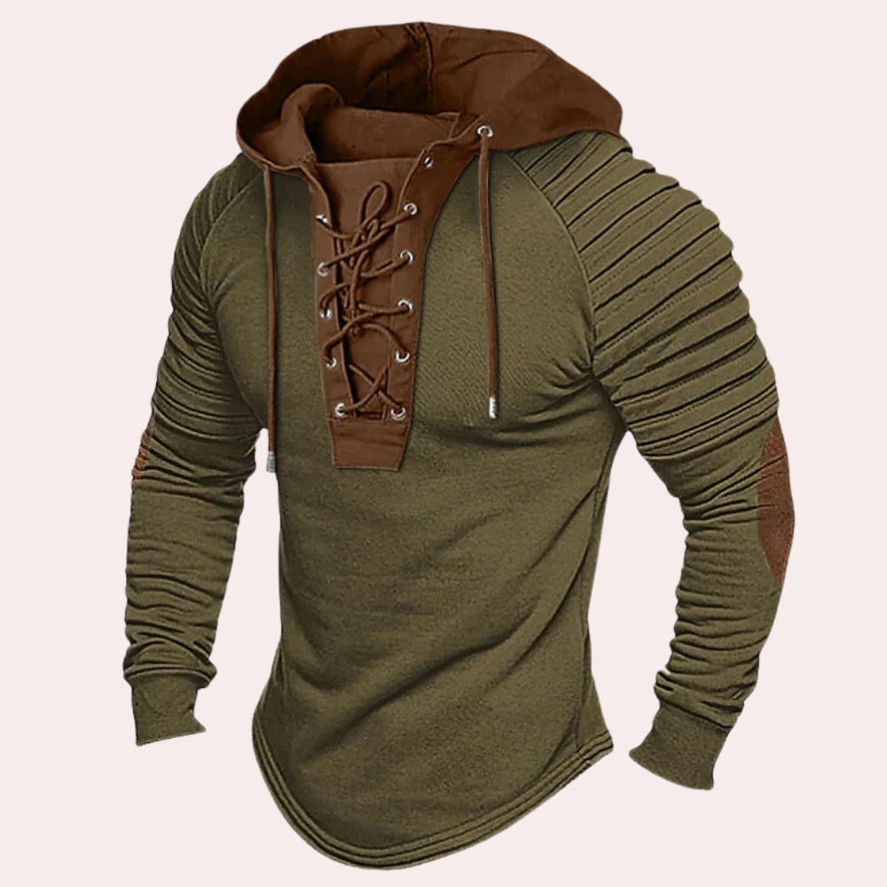 Heren Hoodie met Vetersluiting Casual en Comfortabel Design 5