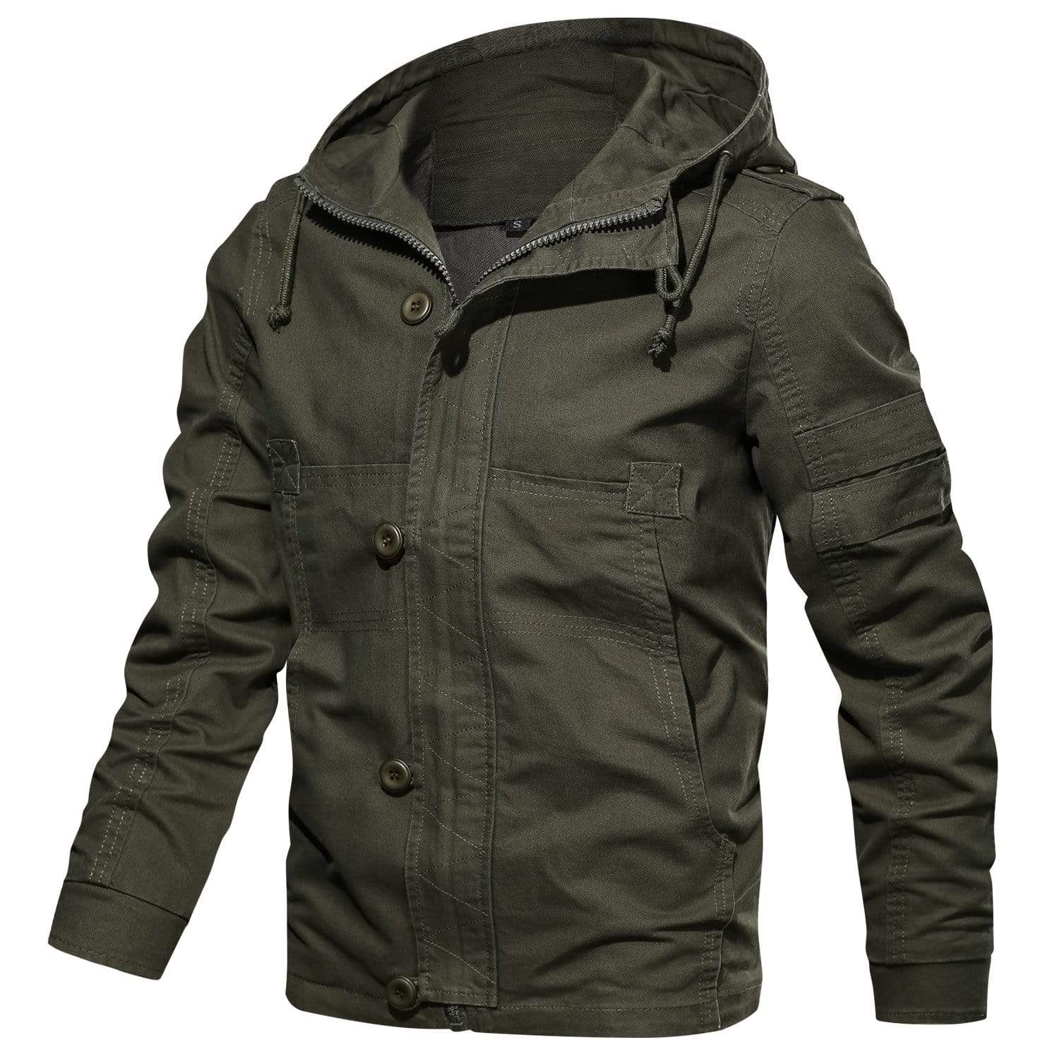 Heren Jas Casual Militair Katoen Urban Scout 6