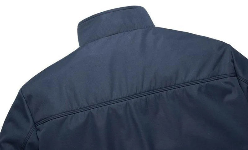 Heren Jas Casual met Staande Kraag voor Buitengebruik 4