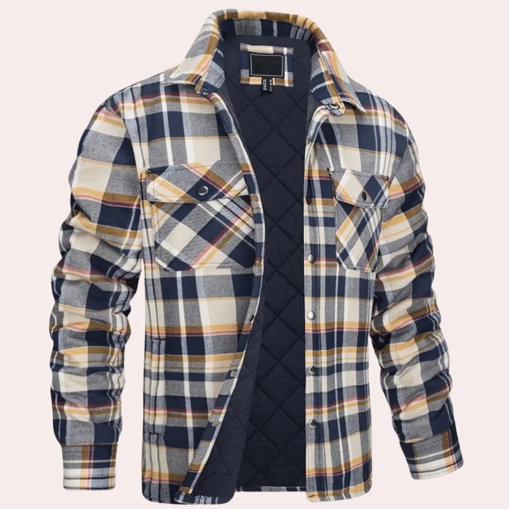 Heren Jas Winter Geruit Comfortabel en Stijlvol 0