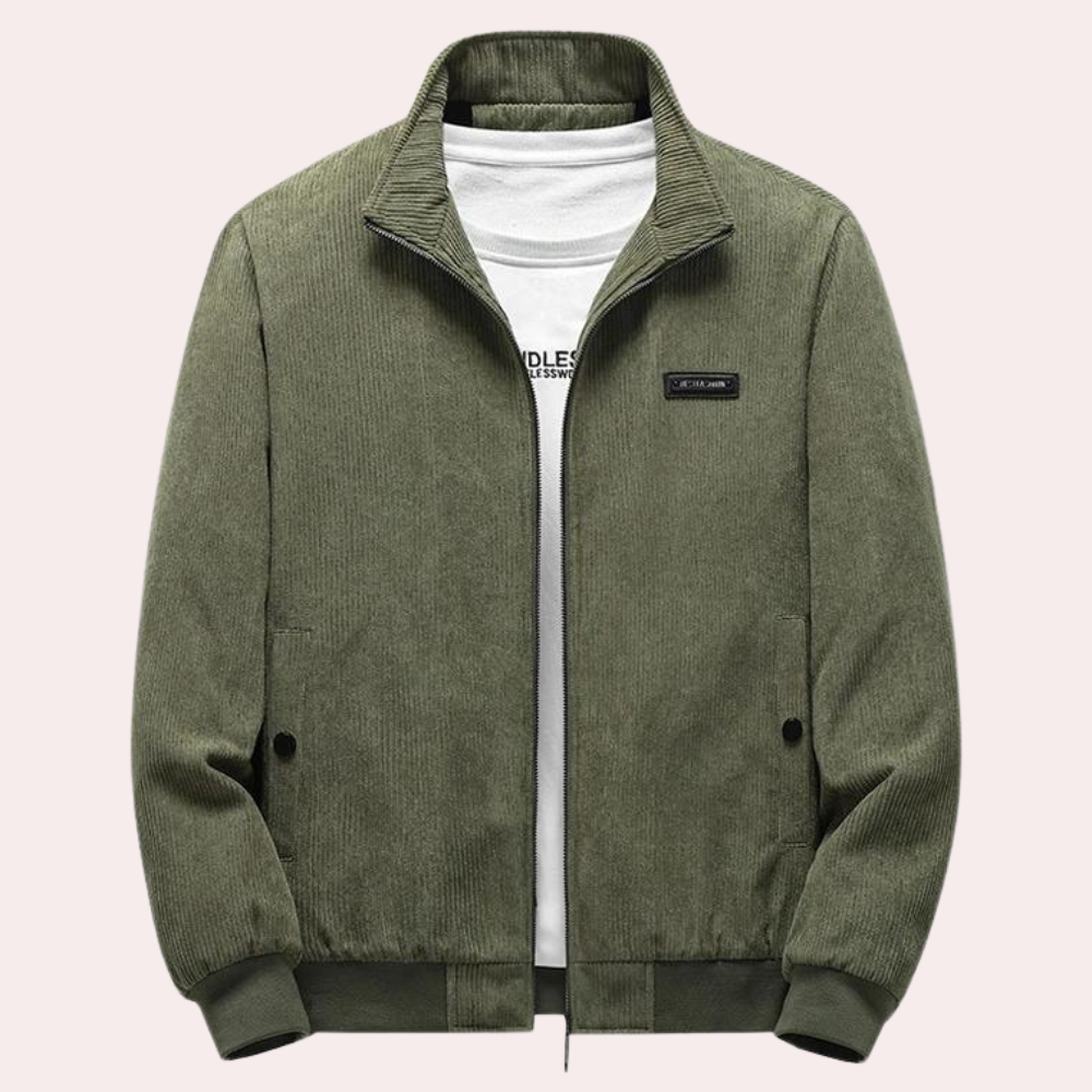 Heren Jas Winter Retro Fløjlsjakke met Tijdloos Design 1