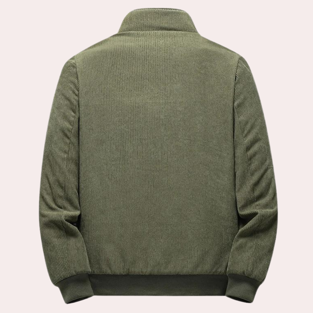 Heren Jas Winter Retro Fløjlsjakke met Tijdloos Design 2