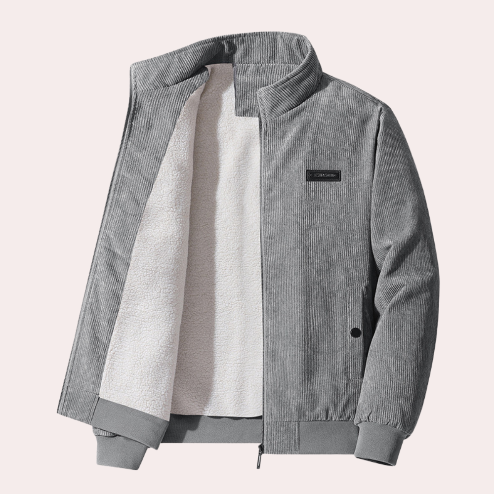 Heren Jas Winter Retro Fløjlsjakke met Tijdloos Design 6