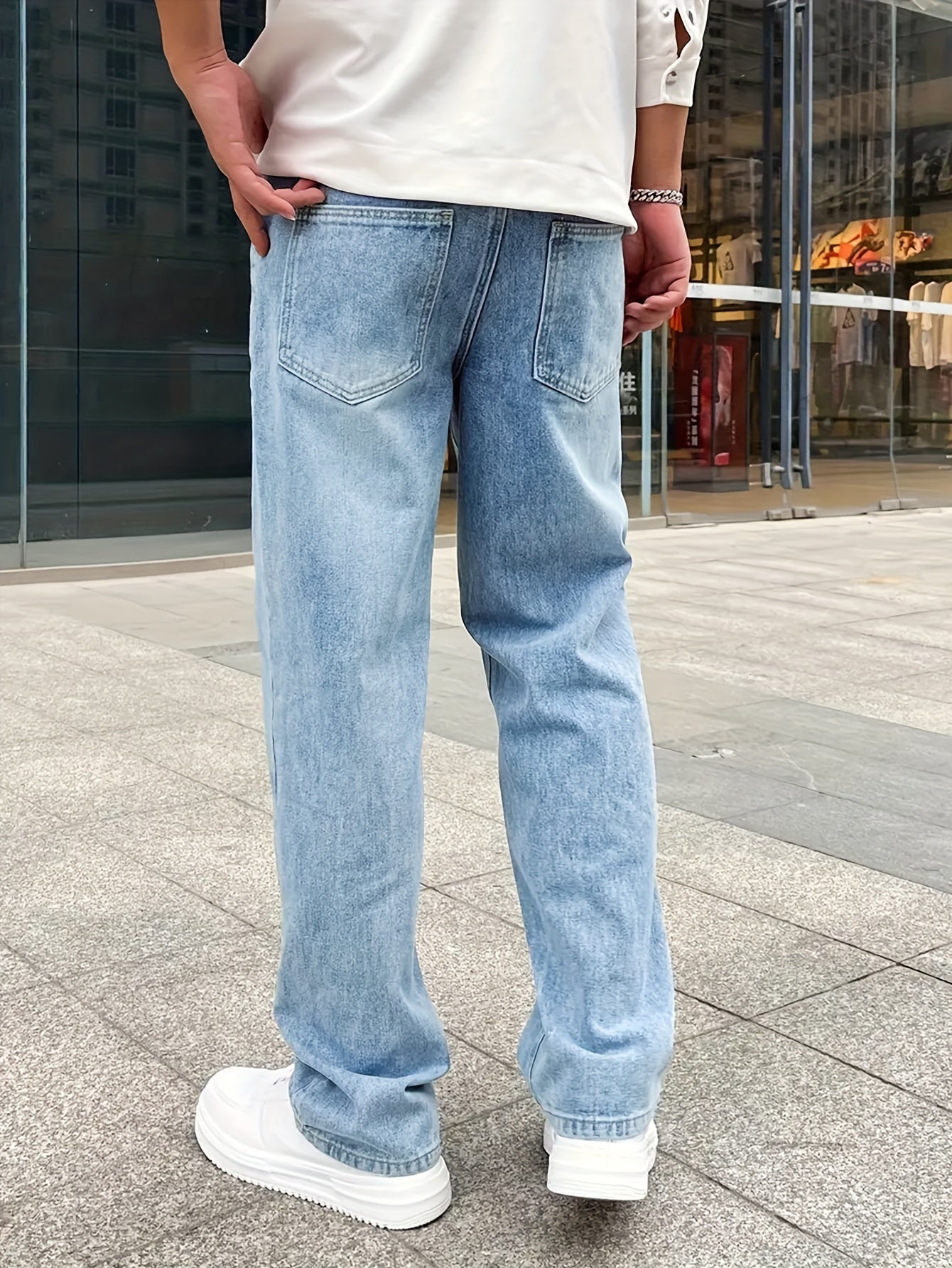 Heren Jeans Losse Snede Casual Stijl 2