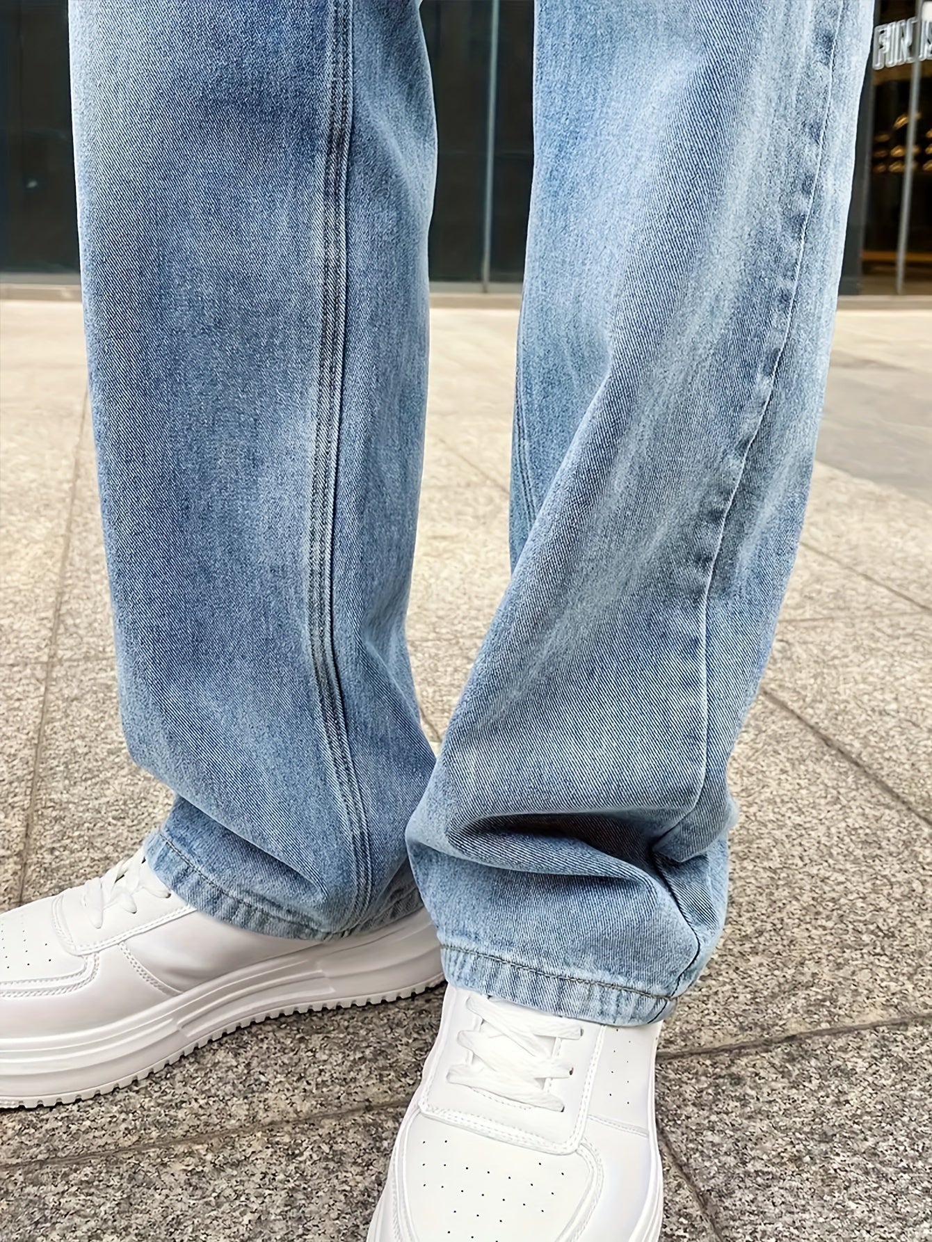 Heren Jeans Losse Snede Casual Stijl 4