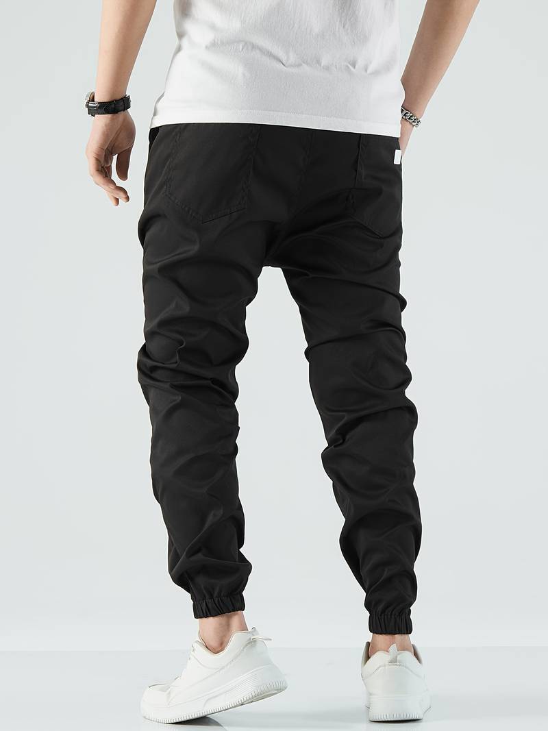 Heren Jogging Broek 4-Way Stretch Polyester Comfortabele Fit 3