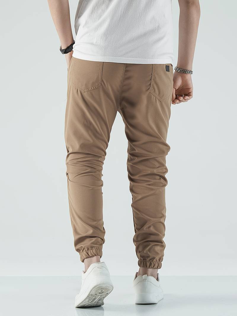 Heren Jogging Broek 4-Way Stretch Polyester Comfortabele Fit 5
