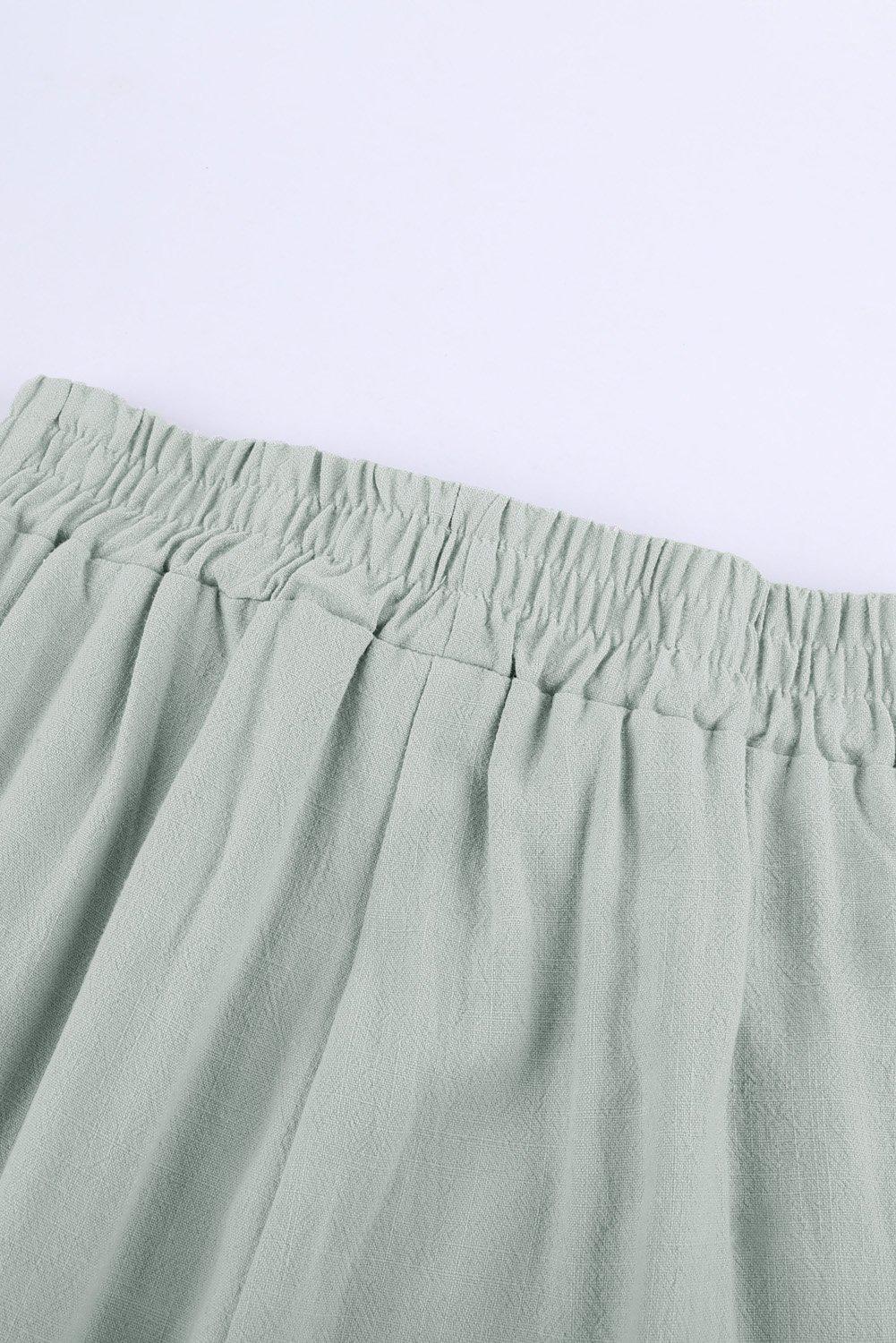 Heren Joggingbroek Taps Toelopend Linnen Met Elastische Tailleband 5