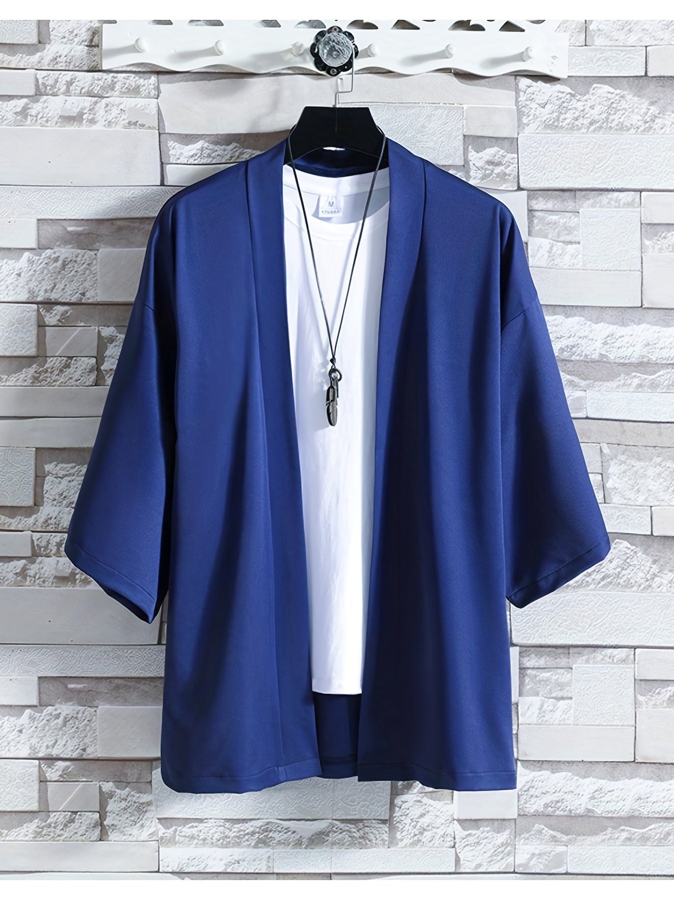 Heren Kimono in Japanse Stijl met Open Voorzijde 2
