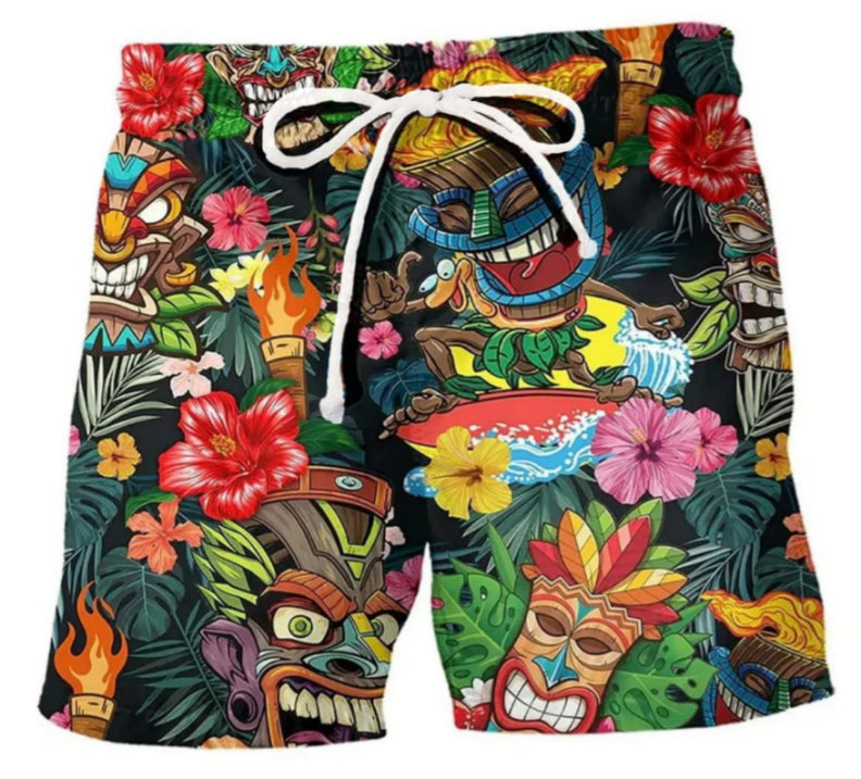 Heren Korte Broek Graffiti Stijl 3