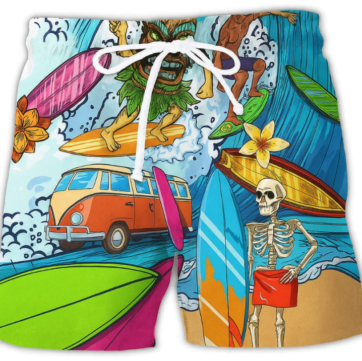 Heren Korte Broek Graffiti Stijl 6