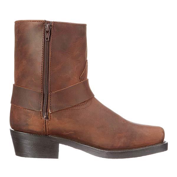 Heren Laarzen Leer Westernstijl met Rits en Rubber Zool 1