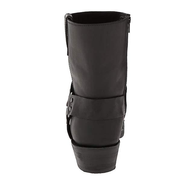 Heren Laarzen Leer Westernstijl met Rits en Rubber Zool 8
