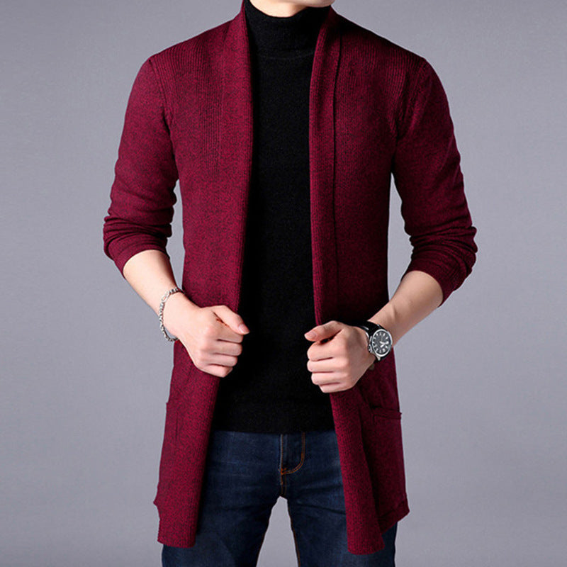 Heren Lang Vest Open Voorkant Casual Stijl 2