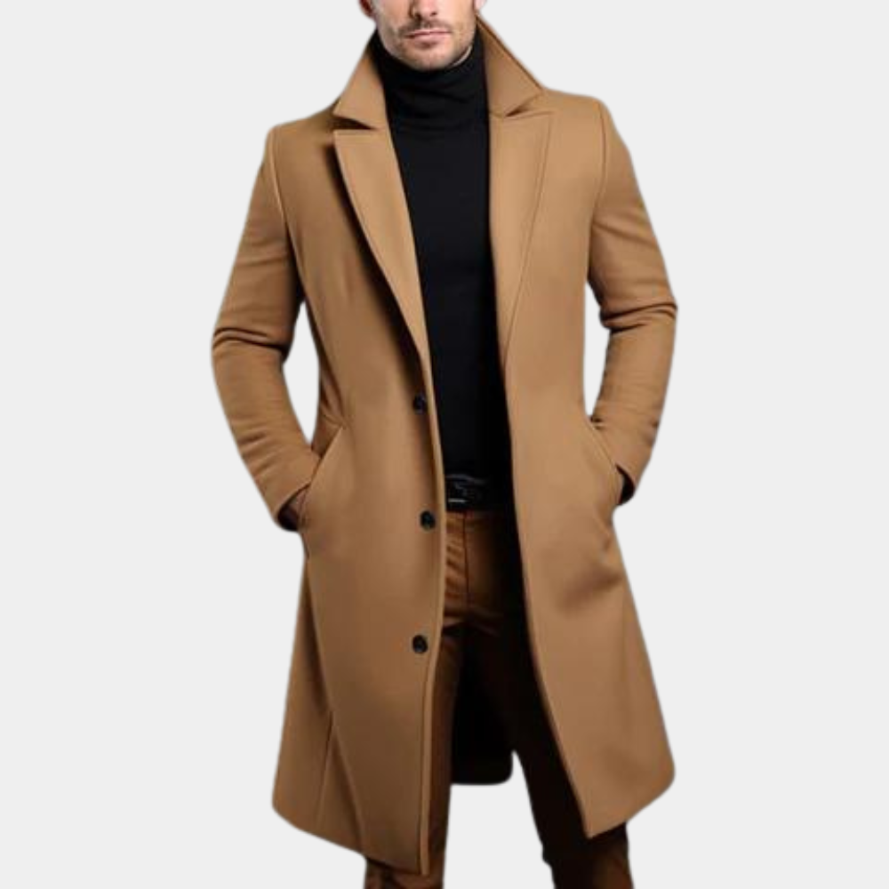 Heren Lange Frakke Moderne Stijl 1