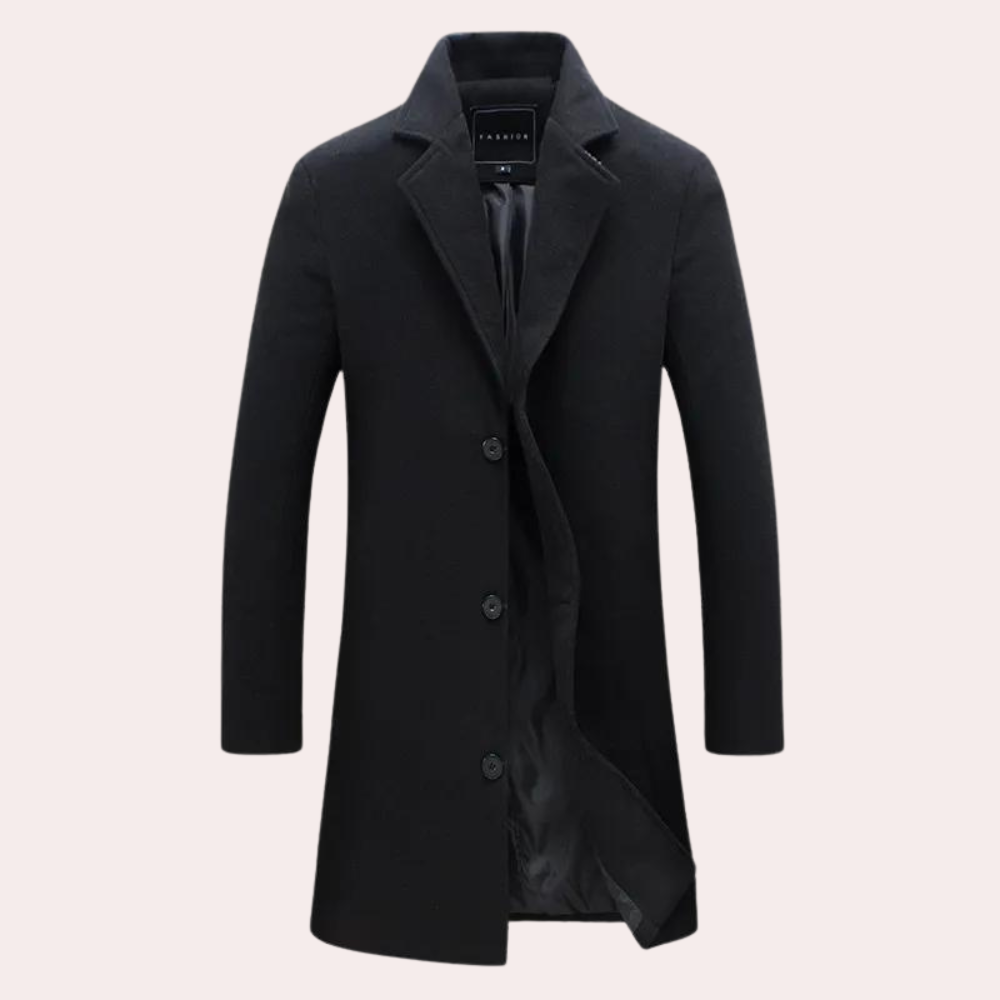 Heren Lange Frakke Moderne Stijl 2
