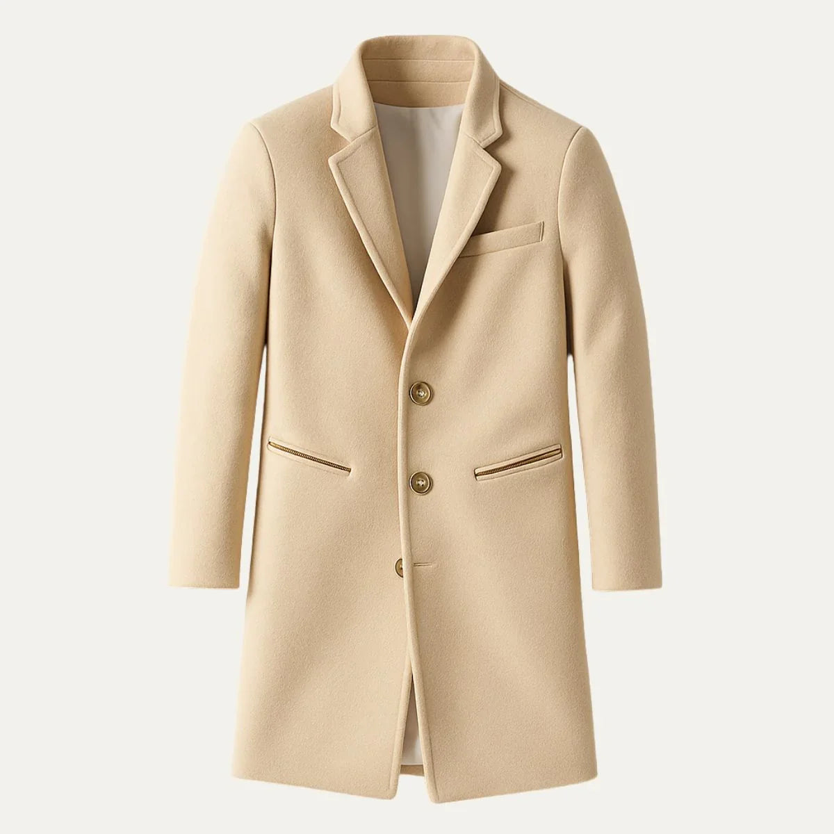 Heren Lange Trenchcoat Klassiek 1