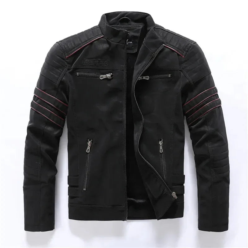 Heren Leren Bikerjack Torino Stijl 6