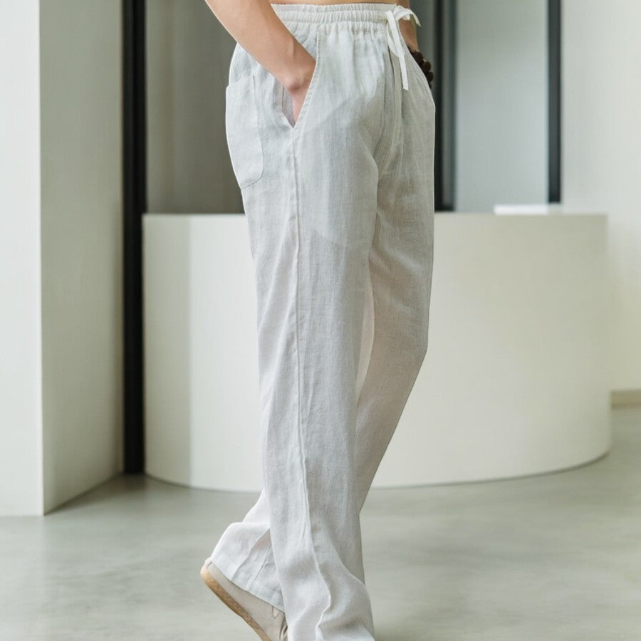 Heren Linnen Broek Casual Comfort 5