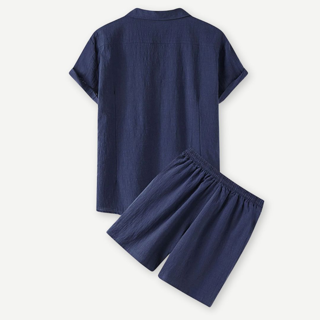 Heren Linnen Set Casual Comfort 2