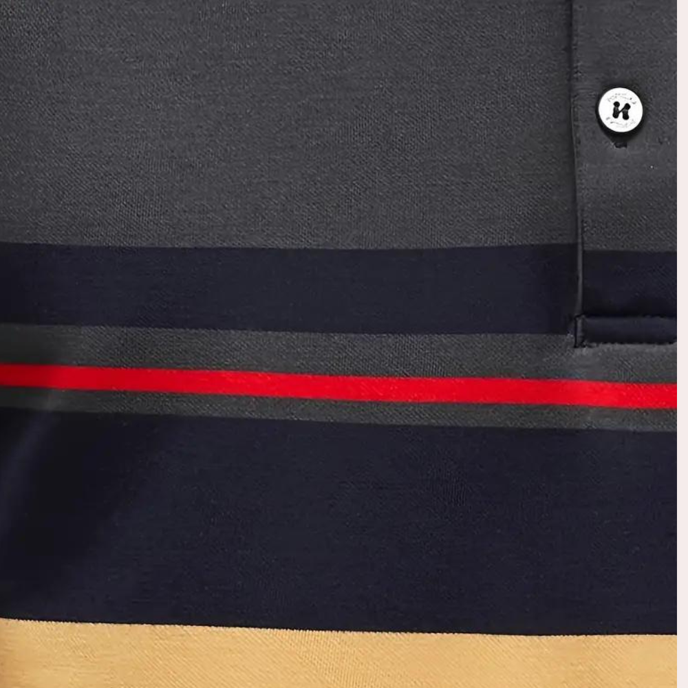 Heren Longsleeve T-Shirt Gestreept Casual 3