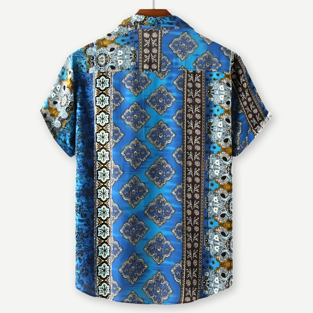 Heren Overhemd Casual Kunstzinnig Patroon Lichte Stof 1