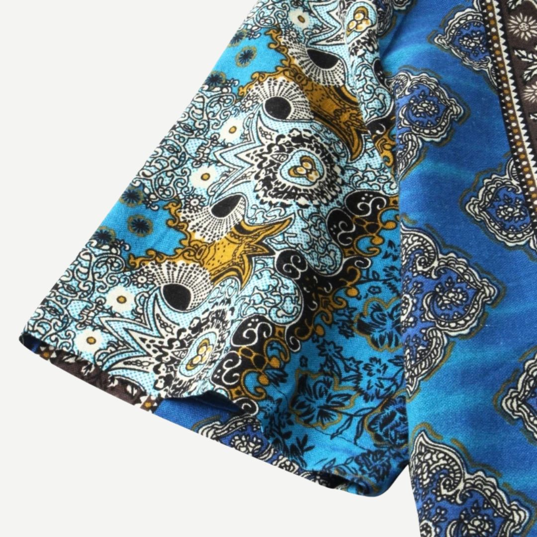 Heren Overhemd Casual Kunstzinnig Patroon Lichte Stof 5