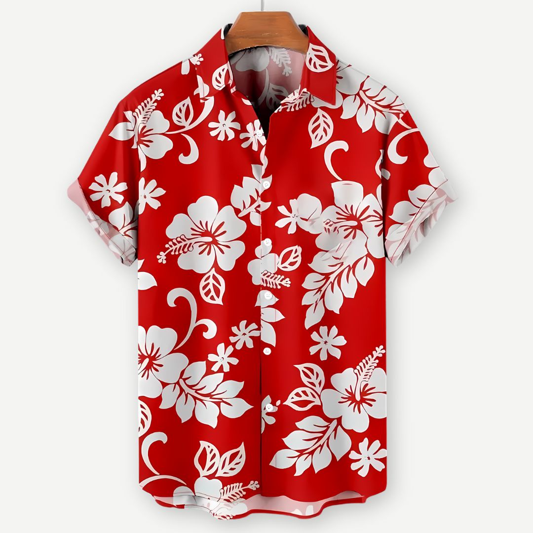 Heren Overhemd Met Bloemenprint Voor Zomer 1
