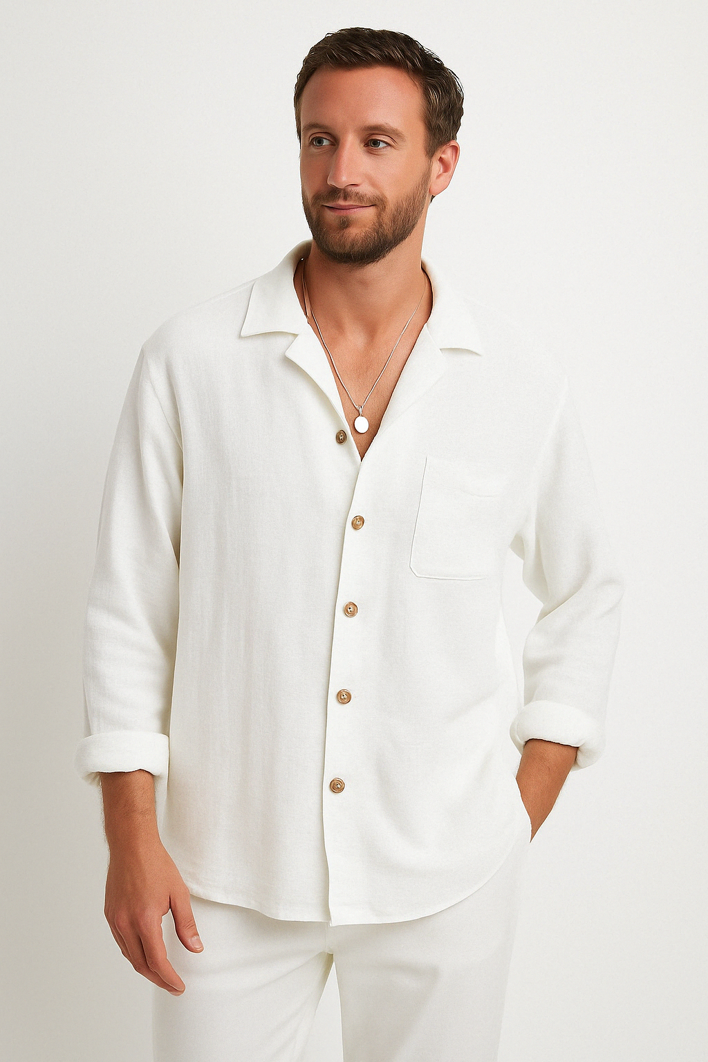 Heren Overhemd Met Knopen – Casual Lange Mouwen – Relaxed Fit 2