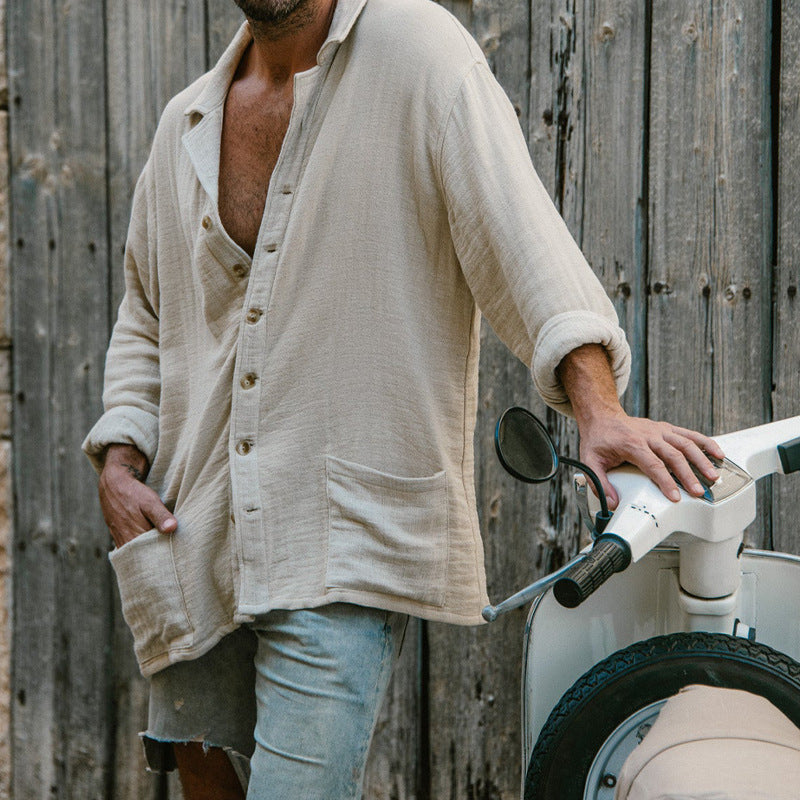 Heren Overhemd Met Knopen – Casual Lange Mouwen – Relaxed Fit 4