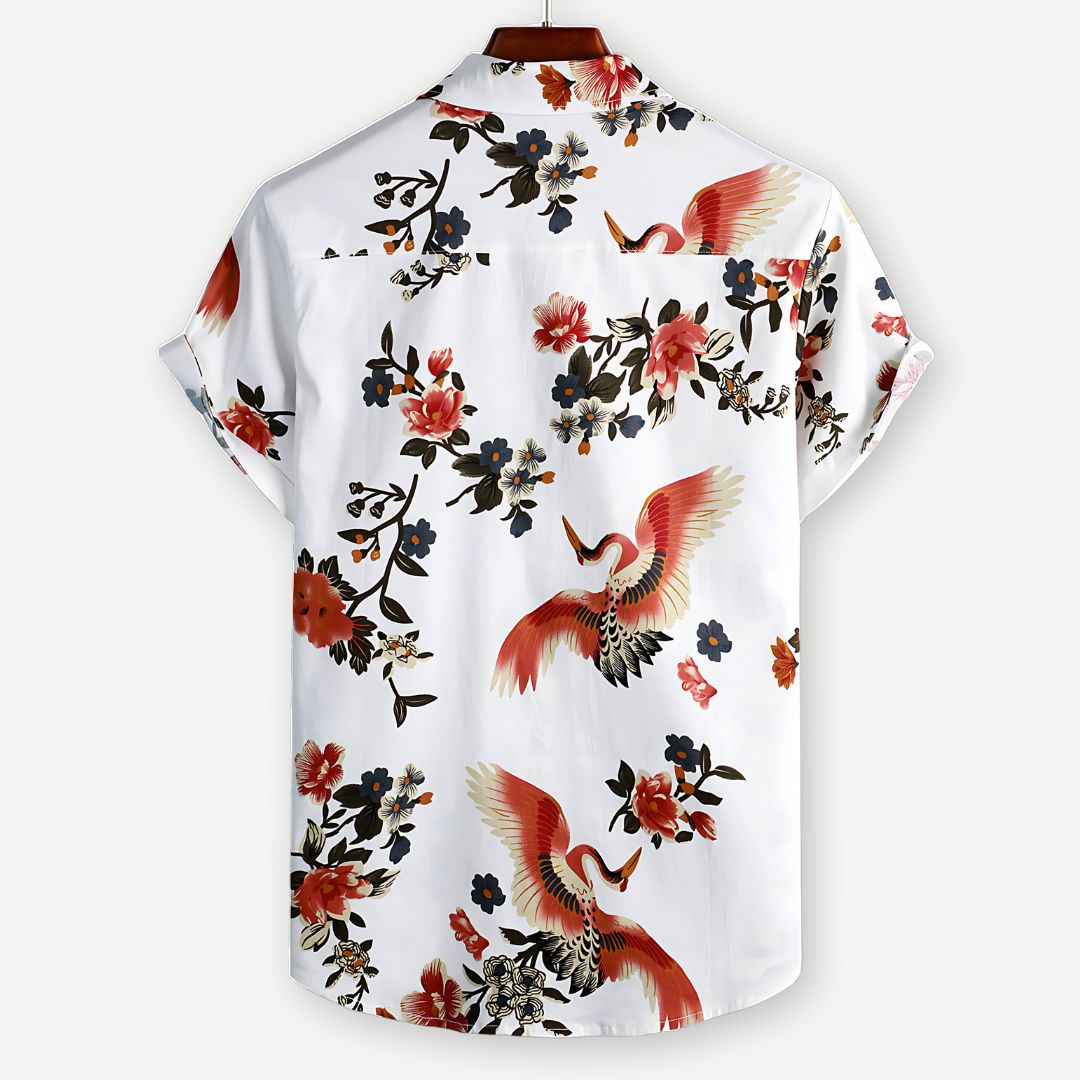 Heren Overhemd Met Vrolijke Bloemenprint 1