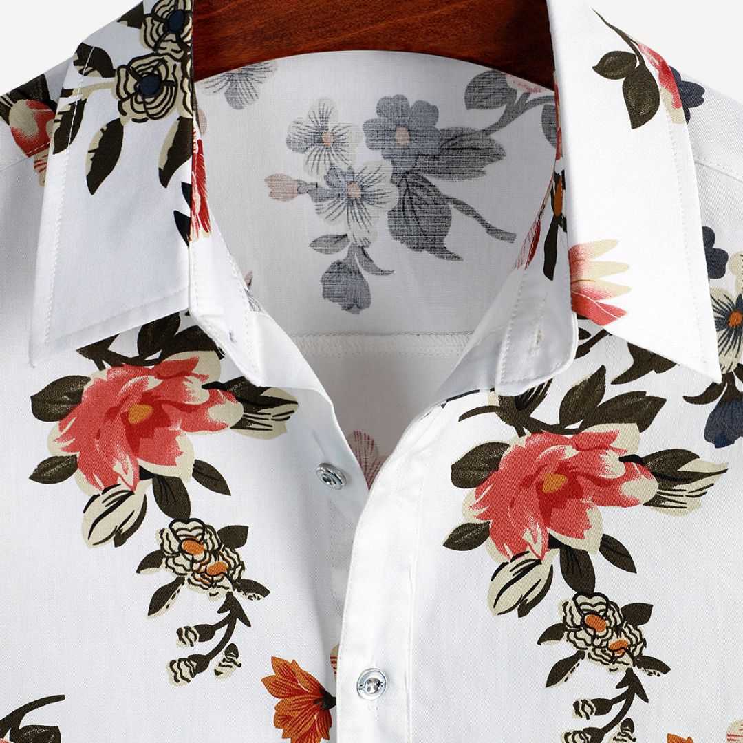 Heren Overhemd Met Vrolijke Bloemenprint 2