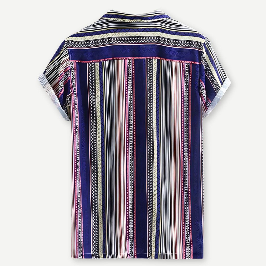 Heren Overhemd Relaxed Stijl Indigo 1