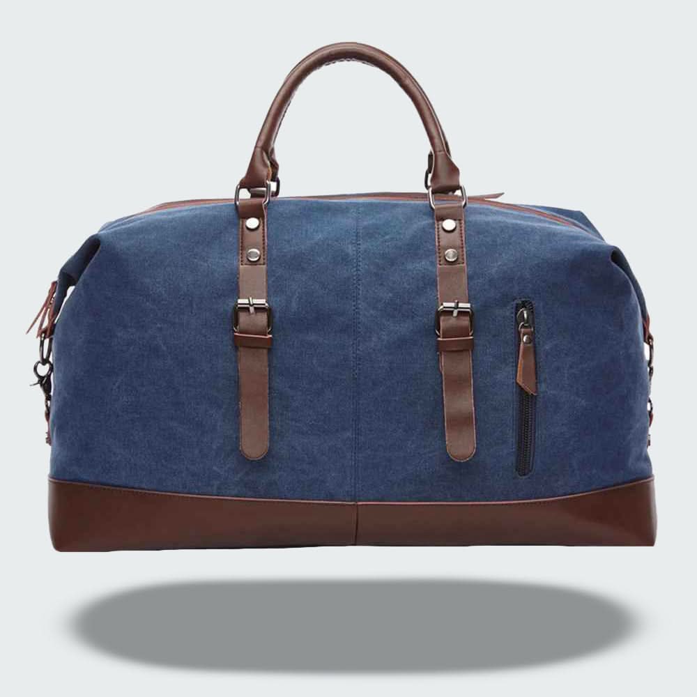 Heren Plunjezak Canvas met Leren Accenten 8