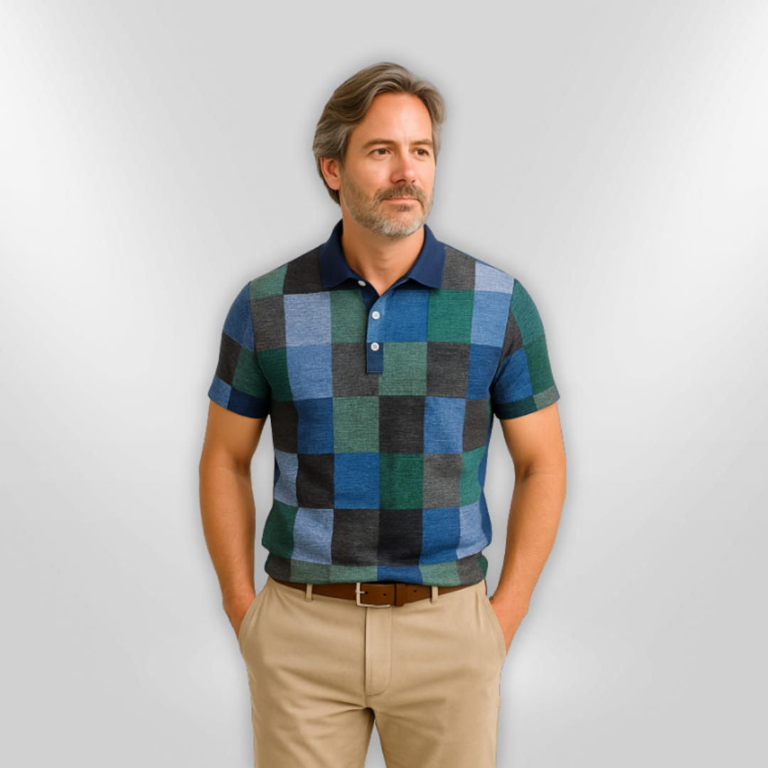 Heren Polo Korte Mouwen Casual Katoenmix 5