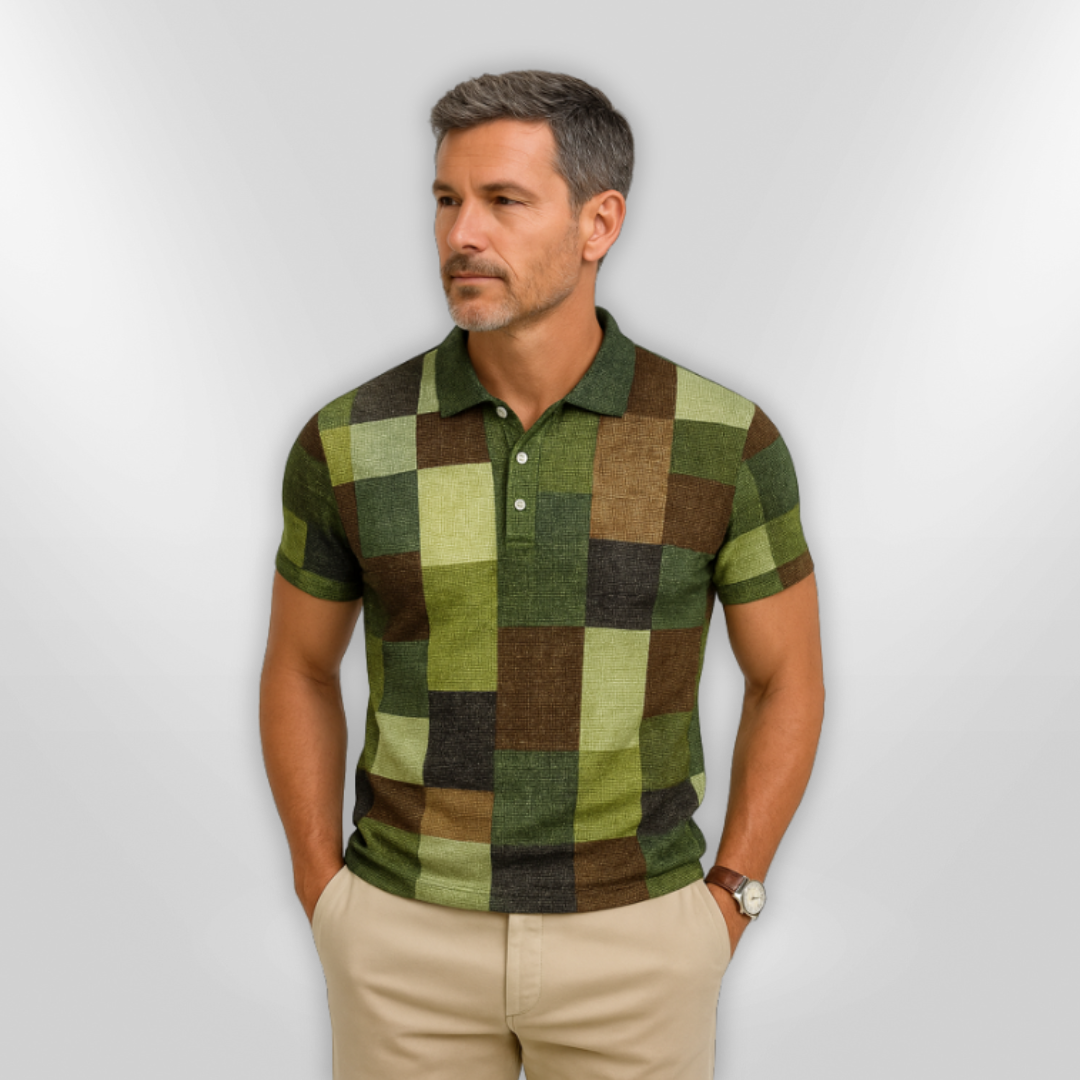 Heren Polo Korte Mouwen Casual Katoenmix 7