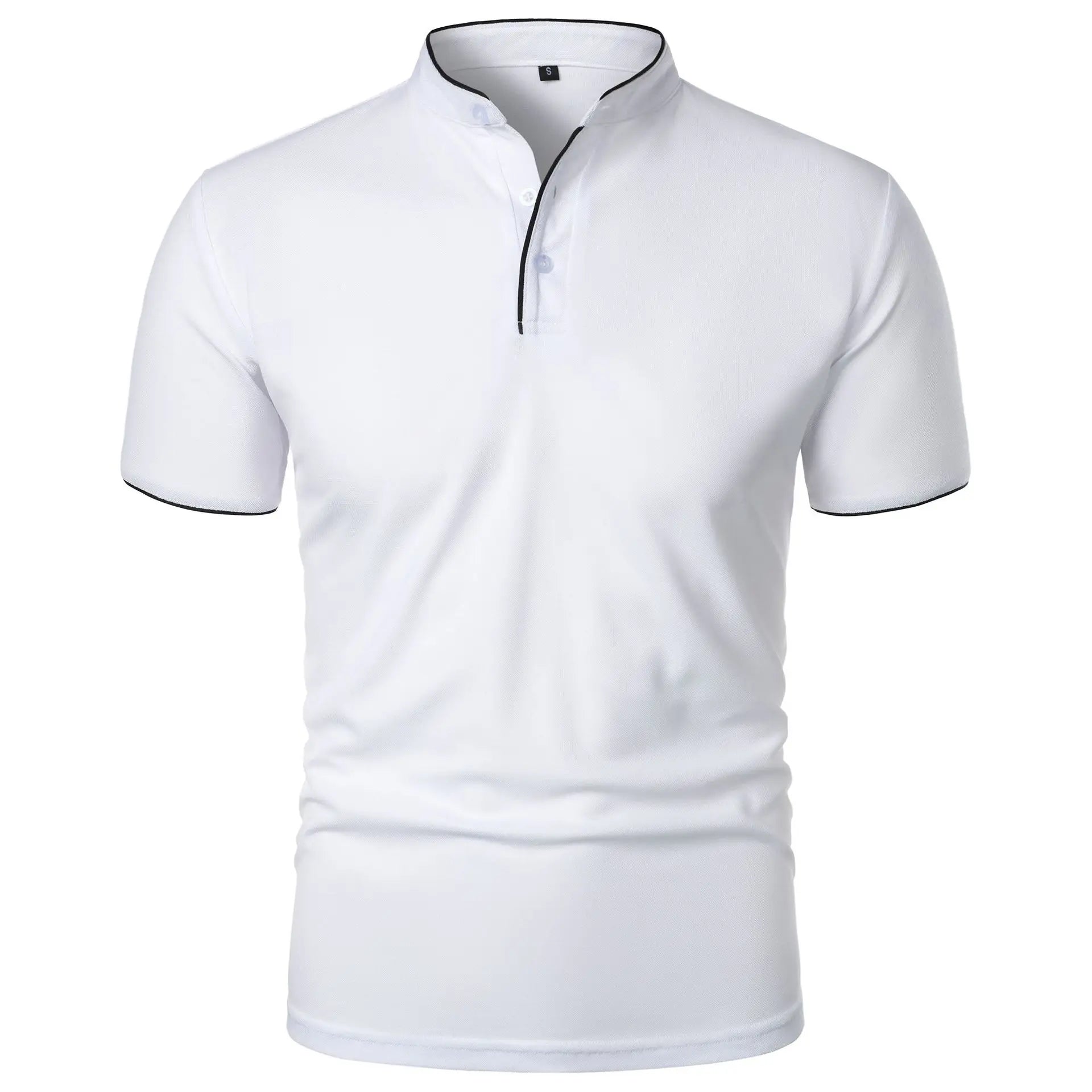 Heren Polo Shirt Korte Mouwen Casual Stijl Ademend Katoen 6