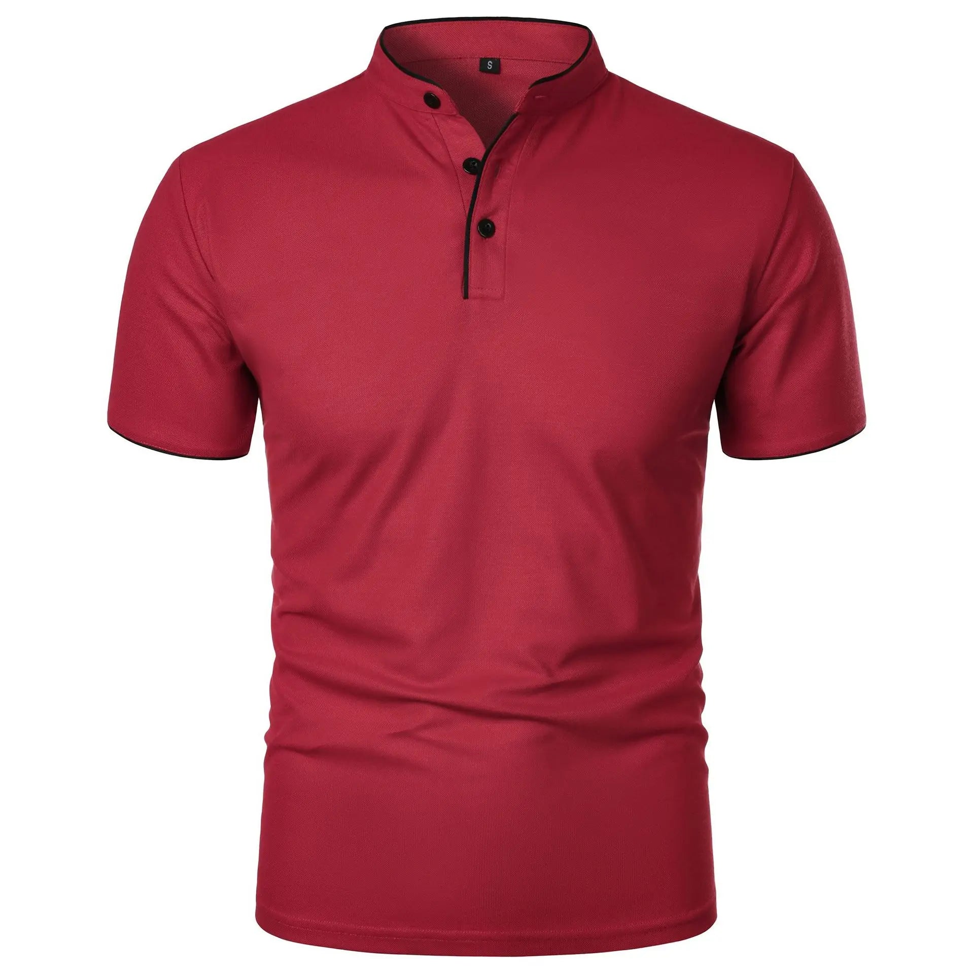 Heren Polo Shirt Korte Mouwen Casual Stijl Ademend Katoen 8
