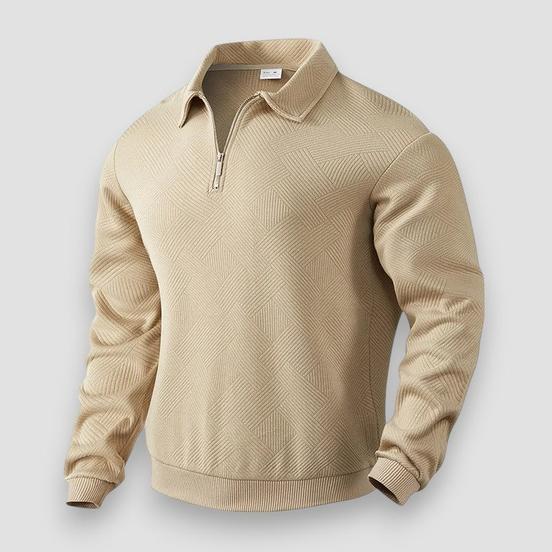 Heren Polo Shirt met Rits en Sportieve Stijl 1