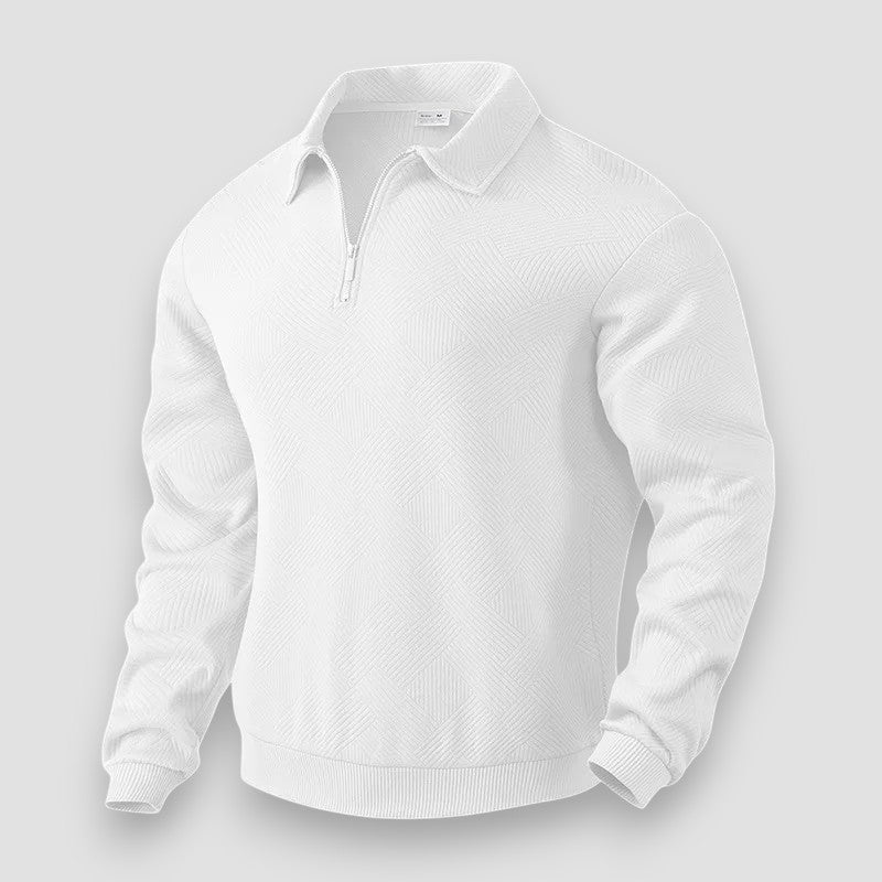 Heren Polo Shirt met Rits en Sportieve Stijl 2