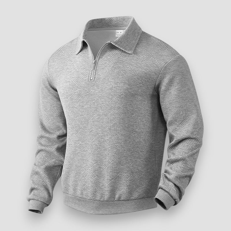 Heren Polo Shirt met Rits en Sportieve Stijl 4