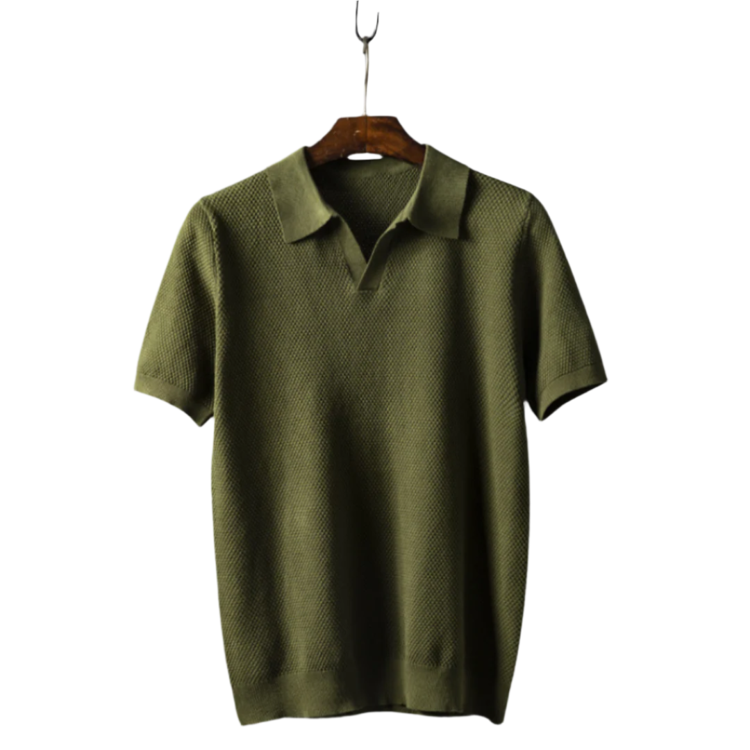 Heren Poloshirt Slim Fit Ademend Katoenmix 0