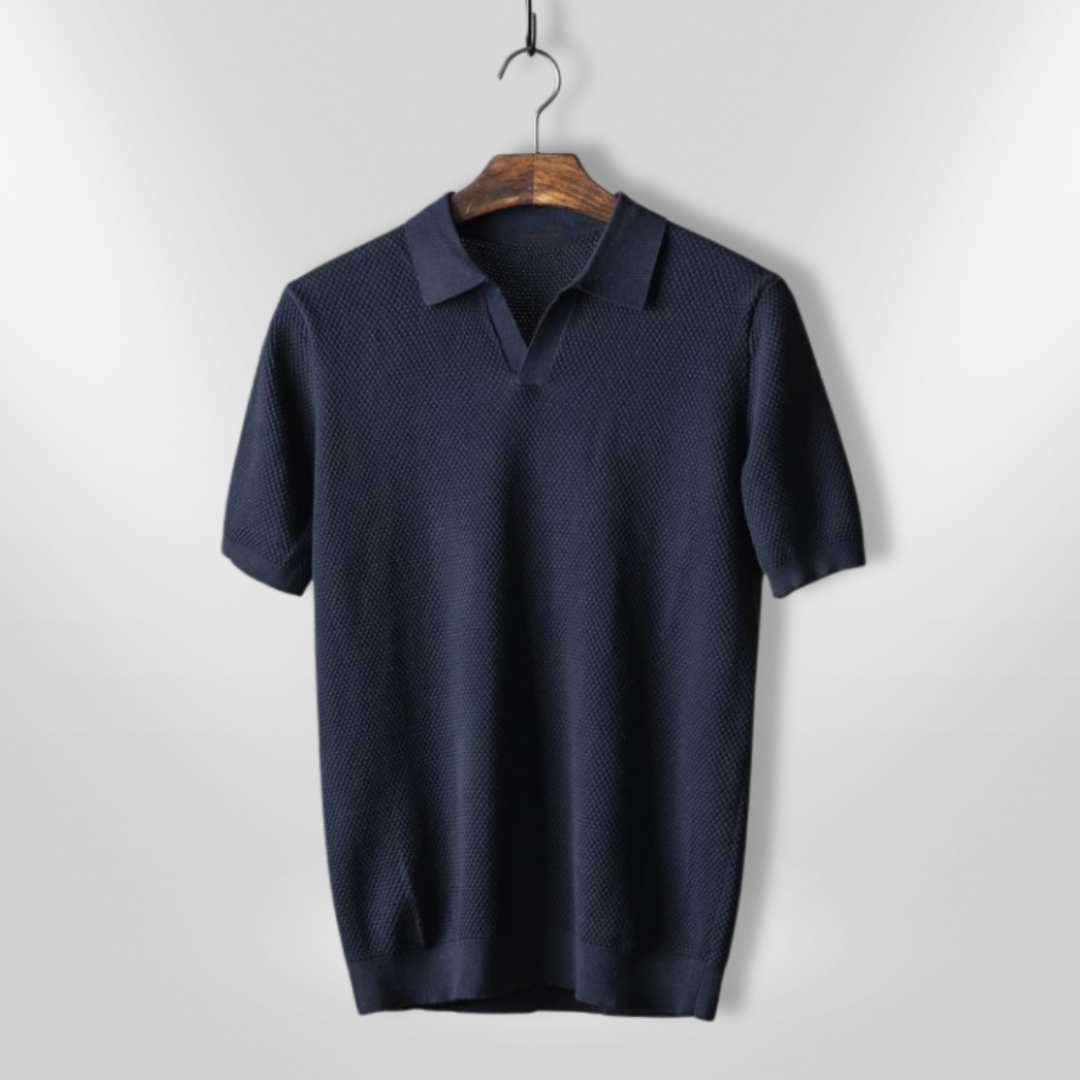 Heren Poloshirt Slim Fit Ademend Katoenmix 2