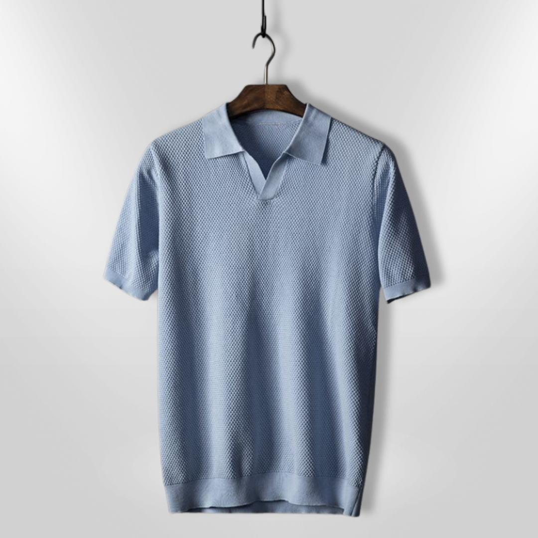 Heren Poloshirt Slim Fit Ademend Katoenmix 4