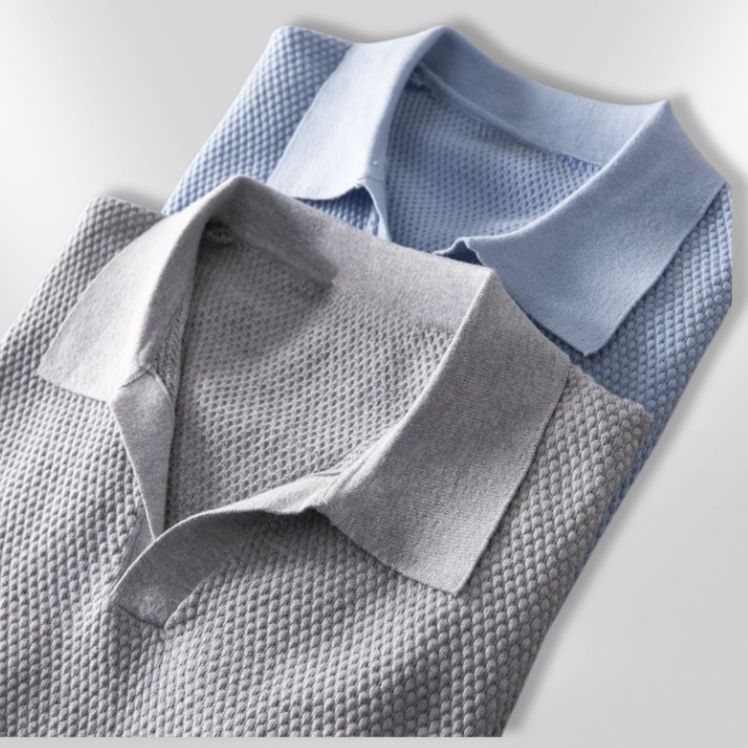 Heren Poloshirt Slim Fit Ademend Katoenmix 5