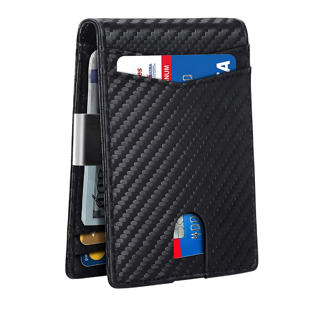 Heren Portemonnee RFID Bescherming Compact Stijlvol Accessoire 0